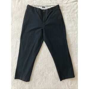 Land's End Traditional Fit Size 38 Work Pants Slacks Business 100% Cotton Blue